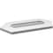 Ekena Millwork Half Round Surface Mount PVC Gable Vent w/ 3-1/2"W x 1"P Standard Frame, 24"W x 12"H GVPHR24X1201SN - alternate 3